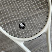 Resim Kafatası Tasarımlı Silikon Tenis Raketi Şok Emici - Titreşim Yumuşatıcı Siyah Dirsek Koruyucu, Ergonomik Tutuş ve Konforlu, Oyuncular için Tenis Aksesuarı 