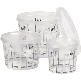 Resim Car System Boya Karıştırma Kapları + Kapakları (0,385 L ) 