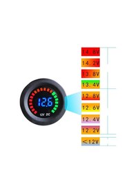 Resim IC-230E VOLTMETRE PANO TİP AKÜ GÖSTERGELİ 