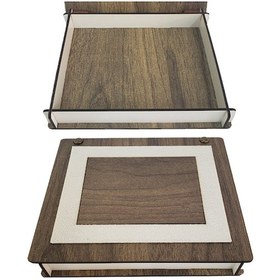 Resim Larimar Ahşap Derili Hediye Kutusu - 9011748165655lmr 