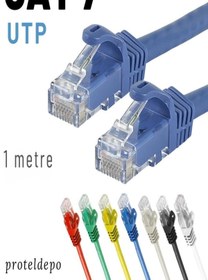 Resim IRENIS Mavi Cat7 Ethernet Network Kablosu1 m 