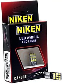 Resim Niken 12V T10 Büyük Dipsiz Ampul 18 Led'li 2’li SET - Beyaz Işık 