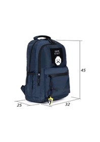 Resim Çok Bölmeli Okul Ve Günlük Kullanım İçin 15.6 İnç Laptop Bölmeli Su Geçirmez Sırt Çantası - Lacivert Lacivert 