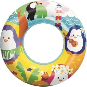 Resim Sevimli Hayvanlar Desenli Çocuk Deniz Simidi (3-6 Yaş) 