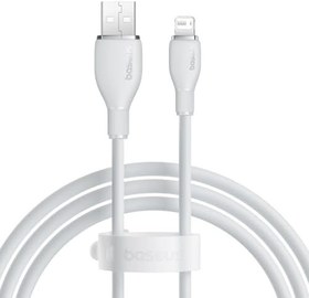 Resim Baseus Pudding Hızlı Şarj Özellikli Lightning Kablo 2.4A, 1.2 Metre, Beyaz 