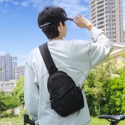 Resim Myco Unisex Anti-Hırsızlık Göğüs Çantası - Ayarlanabilir Fermuarlı Crossbody Çanta, Seyahat, Doğa Yürüyüşü ve Açık Hava Aktiviteleri için Dayanıklı Polyester (Gri/Mavi/Siyah), Güvenli Seyahat Cebi, Modern Günlük Aksesuar, Sağlam Yapı 