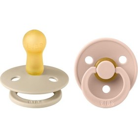 Resim Bibs Colour İkili Kauçuk Emzik-vanilla/blush 6-18 Ay Krem - Pudra 