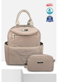 Resim Powder Anne Bebek Bakım Ve Kadın Çantası Vizon 
