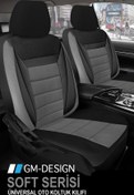 Resim GM-DESIGN Soft Füme Tay Tüyü Renault Fluence Uyumlu Oto Koltuk Kılıfı 