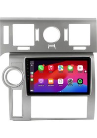 Resim Hummer H2 Araç Multimedya Android Ekran Carplay Navigasyon Double Teyp 4+64 9" 08-09 Silver Blueway 