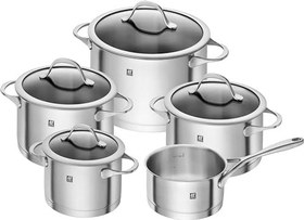 Resim Zwilling Essence Tencere Seti, Paslanmaz Çelik ve Cam, 5 Parça, Gümüş Rengi 