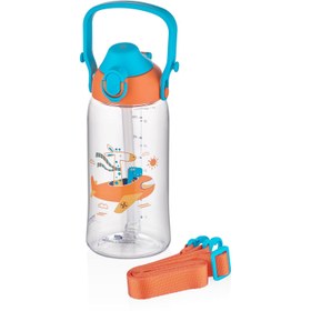 Resim Uzspace Pipetli Çocuk Matarası 680 ml Turuncu 
