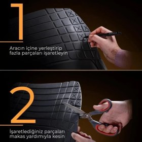 Resim Entelux Fiat Linea 2023 Uyumlu Bej 4d Havuzlu Paspas Takımı 