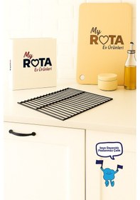 Resim Kare Izgara Nihale, Metal Nihale, Çay Altlığı, Tencere Ve Tava Altlığı Siyah 