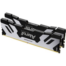 Resim Kingston Fury Renegade Silver 32gb (2x16gb) 6400mhz Cl32 Ram Bellek (kf564c32rsk2-32) 