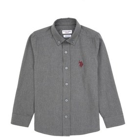 Resim U.s. Polo Assn. Erkek Çocuk Gri Gömlek Basic 50316769-vr024 Gri 