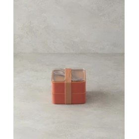 Resim Storemax Mezaluna Plastik 2 Katlı Lunch Box 720 Ml +720 Ml Turuncu 