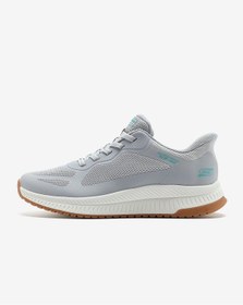 Resim Skechers Bobs Squad 4 - Staple Look Kadın Gri Spor Ayakkabı 117624 Ltgy Gri 