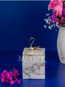 Resim MIARIK DESIGN & DEKORASYON Dekoratif Mermer Kare Detaylı Pamukluk 