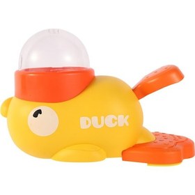 Resim Skycity Evcil Hayvan Besleyici Ördek Şeklinde Akıllı Mama Makinesi - Kediler Ve Köpekler İçin Eğlenceli Yemek Çözümü 