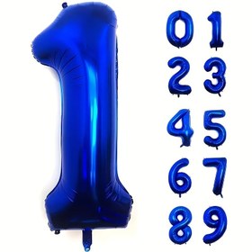Resim Doğum günü partisi mezuniyet yıl dönümü fotoğraf çekimi için büyük poli soğutma film amonyak koyu mavi balon 0-9 numaralı 101.6 cm donanma mavisinde - kış, yeni yıl 