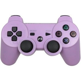 Resim Ps3 Joystick Konsol Denetleyicisi İçin Mor-kablosuz Gamepad Usb Pc Denetleyicisi İçin Ps3 Joypad Aksesuarı 