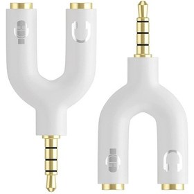 Resim Aghbilgisayar Kulaklık Mikrofon Birleştirici Aparat 3.5Mm Erkek 2X3.5Mm Dişi 548584651 