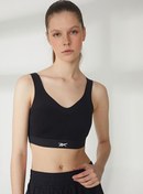 Resim Reebok FL2006 S Reebok PureMove + Siyah Yuvarlak Yaka Normal Kalıp Kadın Sporcu Sütyeni 
