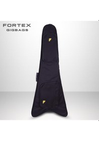 Resim Fortex 300 Serisi V Kasa Elektro Gitar Kılıfı Siyah 