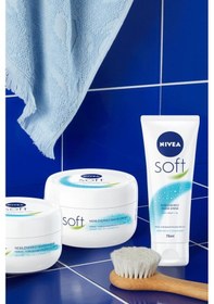 Resim Nivea Lip Hdr Cr Hydro Care Renksiz Dudak Bakım Kremi SPF15 4.8 G + Soft Nemlendirici Vücut Kremi 300 ML 