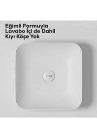 Resim Creavit Ultra Kare Çanak Lavabo 40cm Beyaz Ul040-00cb00e-0000 