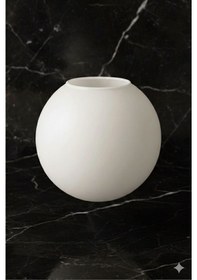 Resim Livora Lighting Beyaz Rengi 15 Cm Glop Fanus Avize Camı Beyaz Beyaz 