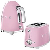 Resim Smeg Pembe Kettle ve 1x2 Ekmek Kızartma Makinesi Seti KLF03PKEU - TSF01PKEU 