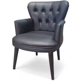 Resim Ahşap Ayaklı Kollu Siyah Deri Ofis Koltuğu Büro Koltuğu Deri Ofis Berjeri 1 Adet Tekli Siyah 