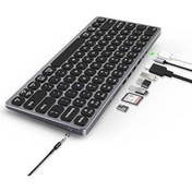 Resim Genel Markalar Bix Bx-keyhub01 9ın1 Hub Özellikli Çok Fonksiyonlu Kablolu Klavye 3x Usb 3.0 4k Hdmi Pd Micro Sd 3, 