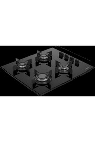 Resim Arçelik Ocd T 601-1 Es Gazlı Cam Tablalı Ocak Siyah 