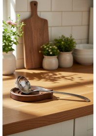 Resim Snippy Boon - Tezgah Üstü Kirli Kaşıklık Kepçe Kaşık Altlığı Ahşap 