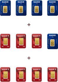 Resim Nadir Gold 24 Ayar 19,5 Gram Külçe Altın 5 Adet 2,5 Gram Külçe Altın + 7 Adet 1 Gram Külçe Altın 