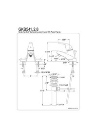 Resim Gkb542 Chatham Banyo Bataryası, 10 Cm, Parlak Pirinç, Abs Pop-up Açık Bej 