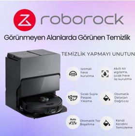 Resim Roborock PremiumUltra Akıllı Robot Süpürge 10.000Pa Çekim Gücü Yüksek HızIı Sonik Temizleme 