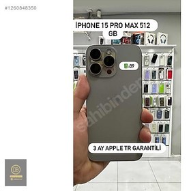 Resim Apple iPhone 15 Pro Max İkinci El TR | 512 GB | Natürel Titanyum 