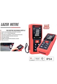 Resim İYİSİYOK İyisi Yok 100 Metre Lazerli Arazi Uzaklık Ölçer Çift Lazerli 2xaaa Pil Darbeye Dayanıklı Kasa 