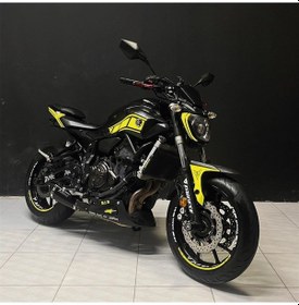 Resim Yamaha Mt-07 Neon Sarı Takım Sticker Modeli 2 