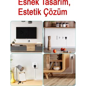 Resim EasyTech Esnek Kablo Kanalı Krem / ET-KK12 