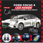 Resim Ford Focus 4 2018-2024 Kısa Far Uyumlu Şimşek Etkili Led Xenon Pro Series H7 