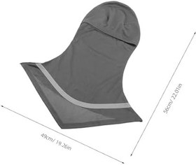 Resim GOOHOCHY Quick-dry Breathable Balaclava With Reflective Strip For Outdoor Fishing And Night Riding Unisex Full Face Dustproof Mask For Cycling And Hiking 