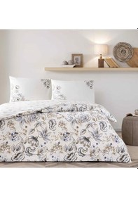 Resim Taç Norah Ranforce Tek Kişilik Nevresim Takımı Kahverengi 