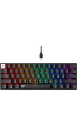 Resim Braventa Collection Havit Gamenote KB903L%60 Mekanik Blended Aydınlatma Oyuncu Klavyesi - 61 Tuş (Siyah) 