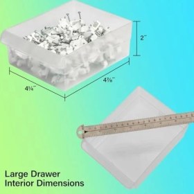 Resim Mena Rise 10126, 26 Çekmece, Plastik Parçalar, Saklama ve El Işi Dolabı, 50,8 cm G x 15,2 cm D x 25,4 Cm, Siyah 