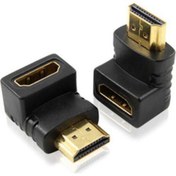 Resim 90 Köşe Dirsek Erkek-Dişi Uzatma HDMI Çevirici 